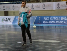 Фоторепортаж с предыгровых тренировок Казахстана и Польши 