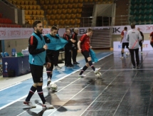 Фоторепортаж с предыгровых тренировок Казахстана и Польши 