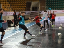 Фоторепортаж с предыгровых тренировок Казахстана и Польши 