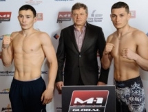 Дамир Исмагулов уложился в вес на церемонии взвешивания на турнире M-1 Challenge 65