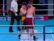 Видео боя матча WSB «Astana Arlans» — «Caciques Venezuela» Самат Башенов VS. Луис Аркон