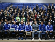 Игроки национальной сборной Казахстана посетили Назарбаев Интеллектуальную школу в Караганде