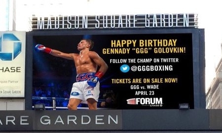 «Madison Square Garden» поздравил Головкина