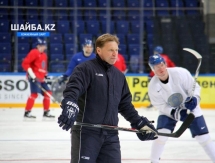 Фоторепортаж с первой тренировки сборной Казахстана в Москве