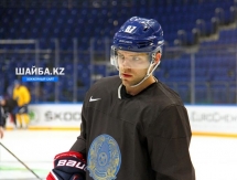 Фоторепортаж с первой тренировки сборной Казахстана в Москве