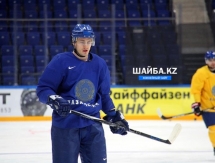 Фоторепортаж с первой тренировки сборной Казахстана в Москве