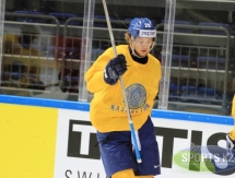 Сборная Казахстана провела тренировку