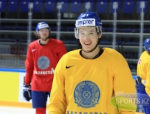 Сборная Казахстана провела тренировку