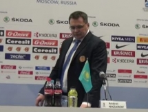 Видео послематчевой пресс-конференции игры чемпионата мира-2016 Казахстан — Норвегия 2:4