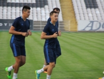 Фоторепортаж с тренировки «Ордабасы» перед матчем с «Чукарички»