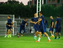 Фоторепортаж с тренировки «Ордабасы» перед матчем с «Чукарички»