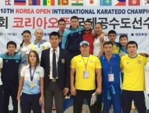 Каратисты из Актау завоевали четыре медали на международном турнире «Korea Open»