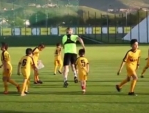 Участники детского проекта «Кайрата» провели тренировку с основой