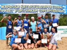 Актауские «пляжники» завоевали весь набор медалей в третьем туре чемпионата Казахстана