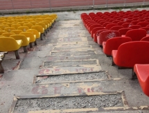 Фоторепортаж со стадиона на котором пройдет матч Кыргызстан — Казахстан