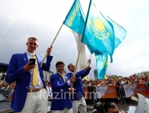 Олимпийские чемпионы и призеры проехались по улицам Астаны