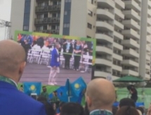 В Олимпийской деревне Рио подняли флаг Казахстана