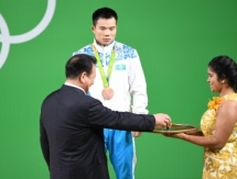 Фото с награждения бронзового призера Олимпиады-2016 Харки