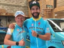 Ургант посетил базу «Астаны»