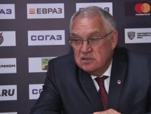 Видео послематчевой пресс-конференции игры КХЛ «Металлург» Новокузнецк — «Барыс» 4:2