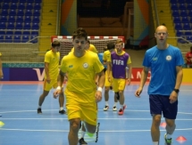 Фоторепортаж с официальной тренировки сборной Казахстана