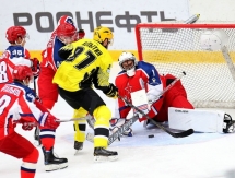 Фоторепортаж с матча ВХЛ «Звезда» — «Сарыарка» 3:2 ОТ