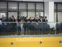 Президент Казахстана посетил новый спорткомплекс «Халык Арена» в Алматы