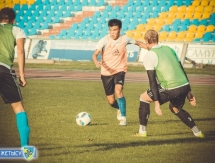 Фоторепортаж с тренировки «Жетысу» перед матчем с «Тоболом»