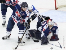 Фоторепортаж с матча КХЛ «Торпедо» — «Барыс» 3:2 ОТ