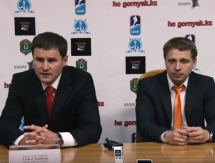 Видео послематчевой пресс-конференции игр «Горняк» — «Астана» 2:3, 2:4