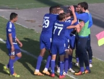 Видео второго гола Дудченко в матче Премьер-Лиги «Атырау» — «Акжайык»