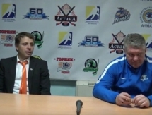 Видео послематчевой пресс-конференции игр чемпионата РК «Астана» — «Номад» 2:1, 5:4