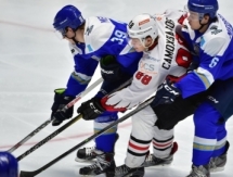 Фоторепортаж с матча МХЛ «Снежные Барсы» — «Омские Ястребы» 4:5 Б 