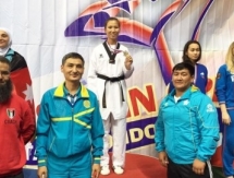 Таэквондистка из Мангистау Жаксыбаева завоевала «золото» на турнире в Москве