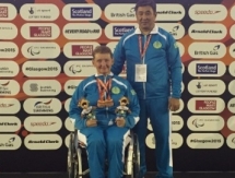 В Таразе встретили паралимпийскую чемпионку Габидуллину