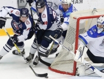 Фоторепортаж с матча КХЛ «Торпедо» — «Барыс» 3:2 ОТ