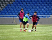 Фоторепортаж с вечерней тренировки «Окжетпеса» на «Астана Арене»