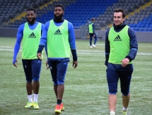 Фоторепортаж с вечерней тренировки «Окжетпеса» на «Астана Арене»