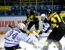 Фоторепортаж с матча ВХЛ «Сарыарка» — «Динамо» Санкт-Петербург 2:1 Б