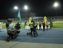 В перерыве матча с «Оренбургом» молодежная команда «Кайрата» была награждена золотыми медалями