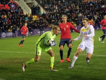 Фоторепортаж с матча отбора к ЕВРО-2017 среди молодежи Казахстан — Норвегия 0:3