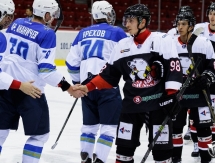 Фоторепортаж с матча  МХЛ «Белые Медведи» — «Снежные Барсы» 2:1