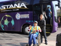 Фоторепортаж с приезда «Астаны» в Алматы