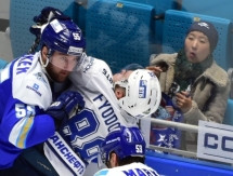 Фоторепортаж с матча КХЛ «Барыс» — «Динамо» Москва 1:0