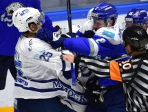 Фоторепортаж с матча КХЛ «Барыс» — «Динамо» Москва 1:0