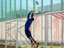 Фоторепортаж с предыгровой тренировки «Олимпиакоса»