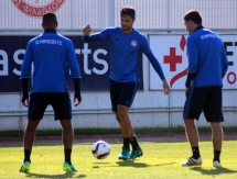 Фоторепортаж с предыгровой тренировки «Олимпиакоса»