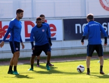 Фоторепортаж с предыгровой тренировки «Олимпиакоса»