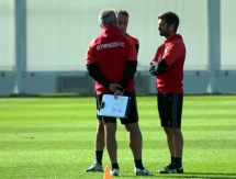 Фоторепортаж с предыгровой тренировки «Олимпиакоса»