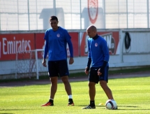 Фоторепортаж с предыгровой тренировки «Олимпиакоса»